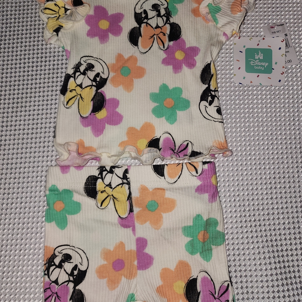 Disney Baby Floral Pajama Set
